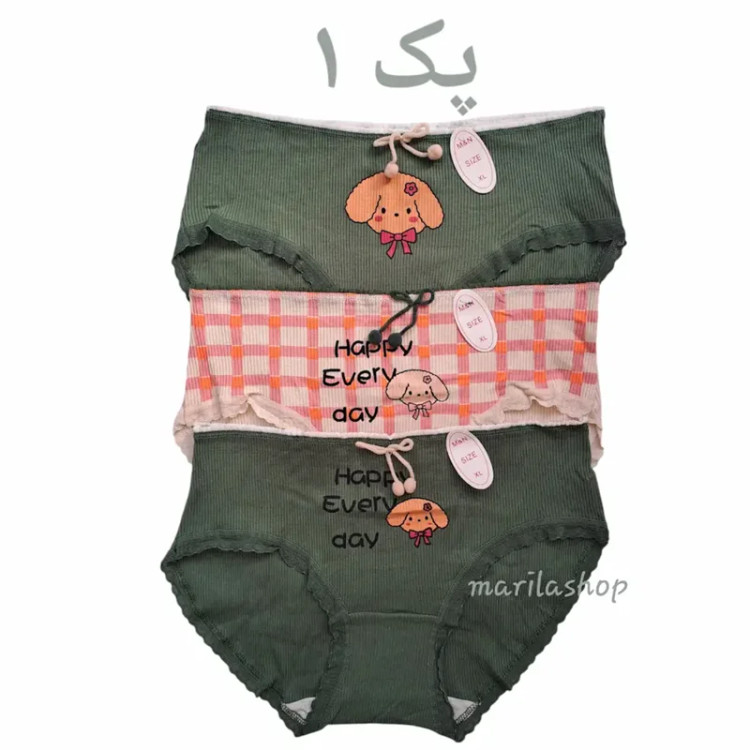شورت زنانه عروسکی کبریتی وارداتی مدل کیوتی پک ۳ تایی | راحت با کیفیت
