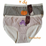 شورت زنانه عروسکی وارداتی مدل میوه پک ۲ تایی | نرم نخی