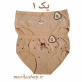 شورت زنانه عروسکی سایز بزرگ وارداتی مدل تدی قهوه ای پک ۲ تایی | نرم سبک
