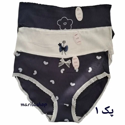 شورت زنانه سایز بزرگ کبریتی عروسکی مدل دلارا پک ۳ تایی  | نرم، راحت و لطیف