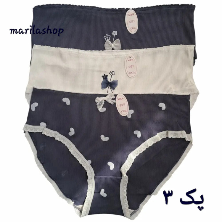 شورت زنانه سایز بزرگ کبریتی عروسکی مدل دلارا پک ۳ تایی | نرم، راحت و لطیف