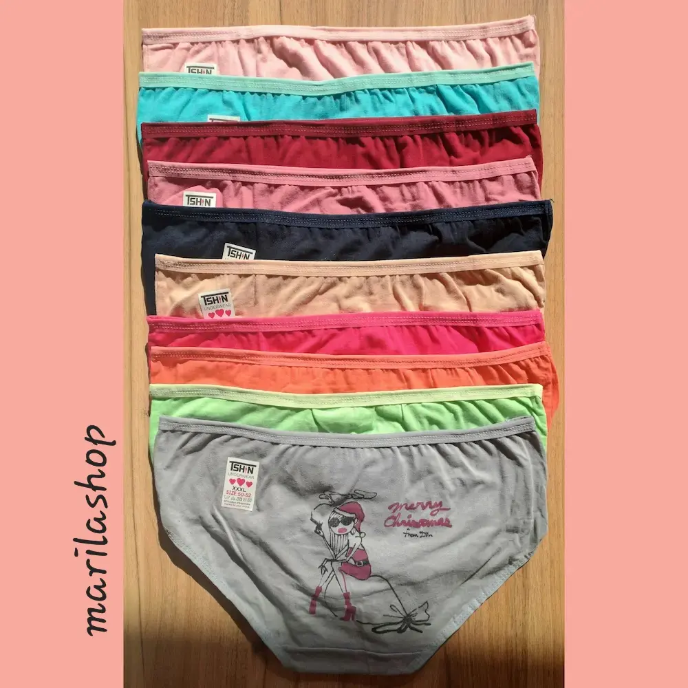 شورت نخی سایز بزرگ مدل پشت چاپ اقتصادی | پک ۵ تایی با فاق دولایه مناسب سایز ۵۲-۵۰