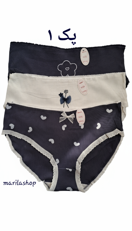 پک ۳ عددی شورت عروسکی سایز بزرگ مدل دلارا | سایز بزرگ، راحت و خوشگل