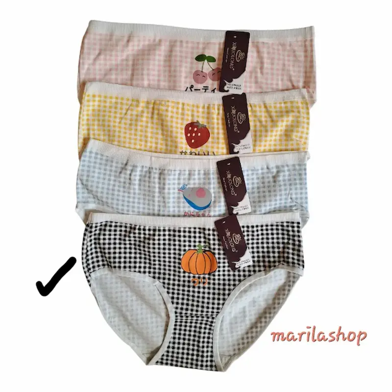 شورت زنانه عروسکی وارداتی مدل میوه - کدو تنبل