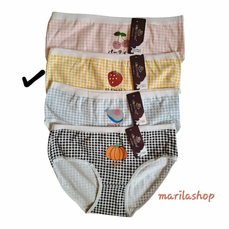 شورت زنانه عروسکی وارداتی مدل میوه - توت فرنگی