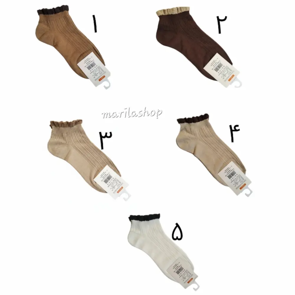جوراب مچی لب دالبری سری ۱ | نرم و لطیف، مناسب مهمانی و روزمره