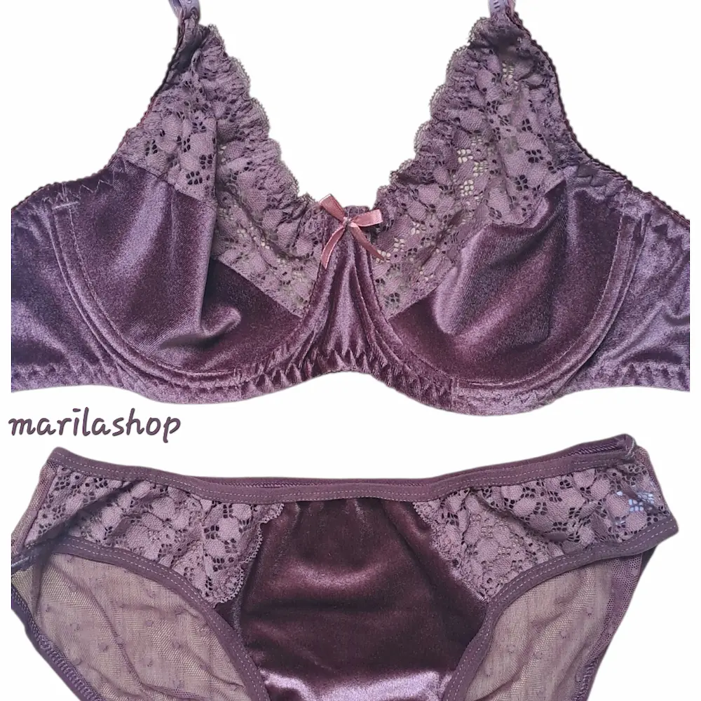 ست شورت سوتین گیپور و مخمل فنردار ژوبین | راحت و جذاب