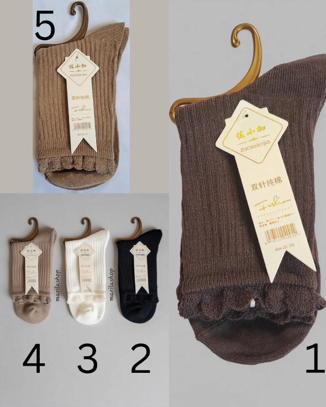 جوراب کبریتی نیمساق لب دالبری | مناسب بیرون و خانه، فری سایز و لطیف