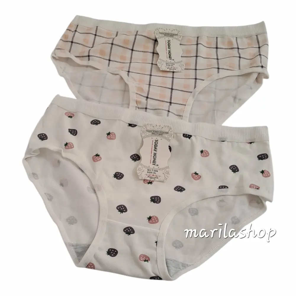 پک ۲ تایی شورت عروسکی مدل توت فرنگی بنفش