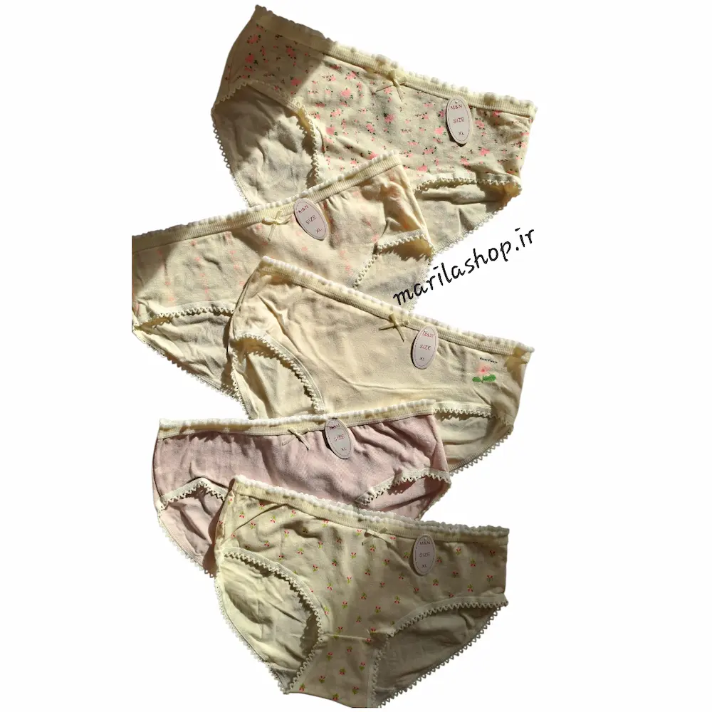 پک ۵ تایی شورت عروسکی مدل فلورین | نرم، راحت و خوشگل