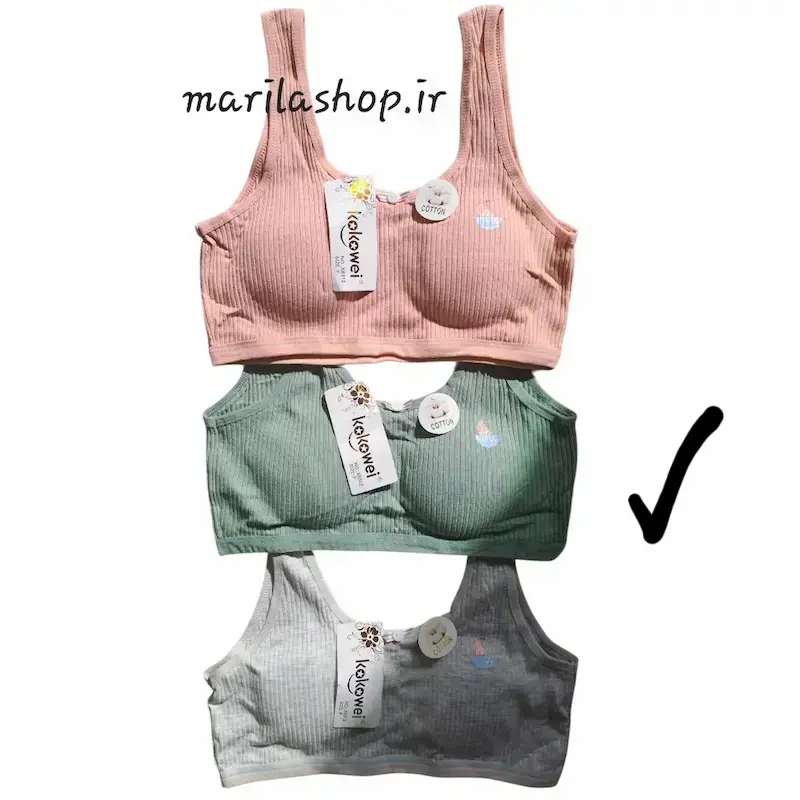 نیم تنه نخ پنبه کبریتی وارداتی پد متحرک مدل دریا - رنگ سبز