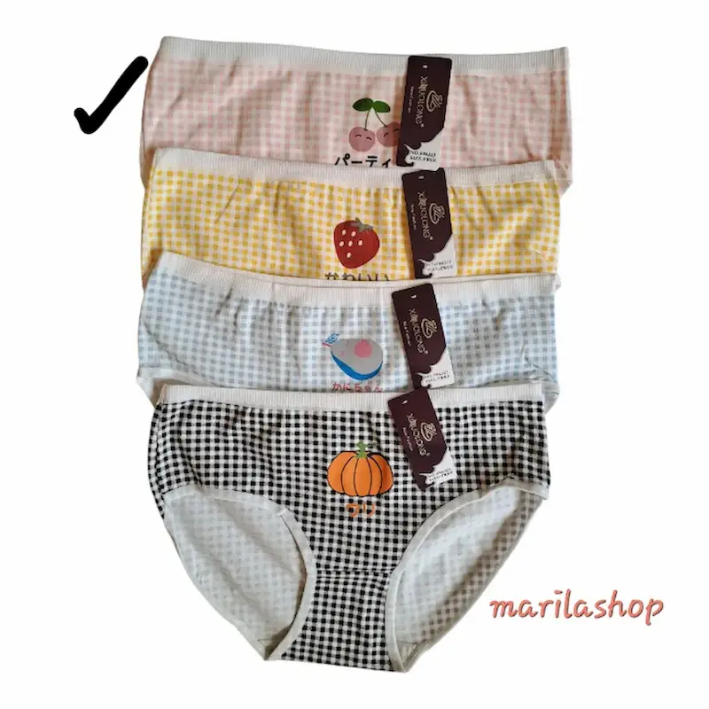 شورت زنانه عروسکی وارداتی مدل میوه - گیلاس